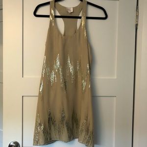 Parker Silk Racerback Dress Size S